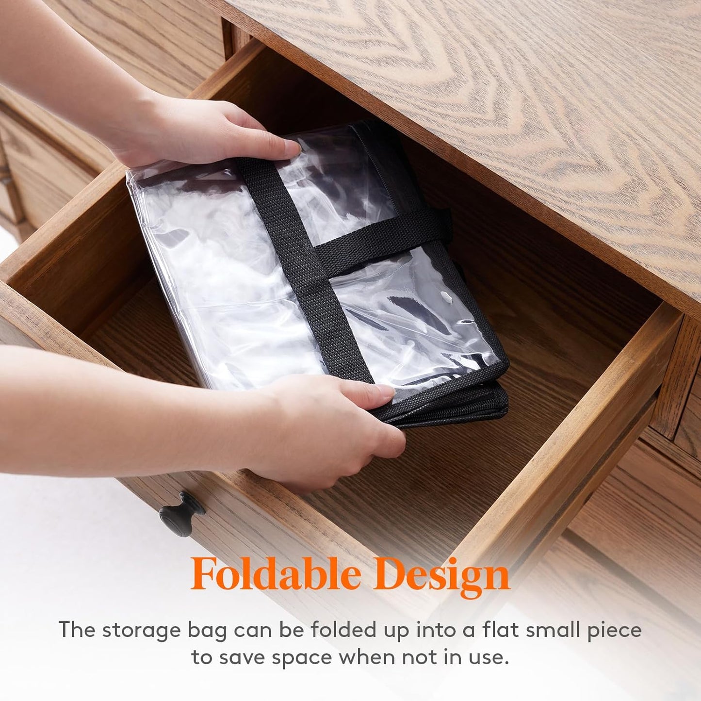 4 Pack Clear Clothes Storage Bags, 40L Plastic Blanket Storage Bag, Vinyl Foldable Moving Bags with Zipper, Closet Organizers and Storage Containers for Bedding, Duvet, Comforter