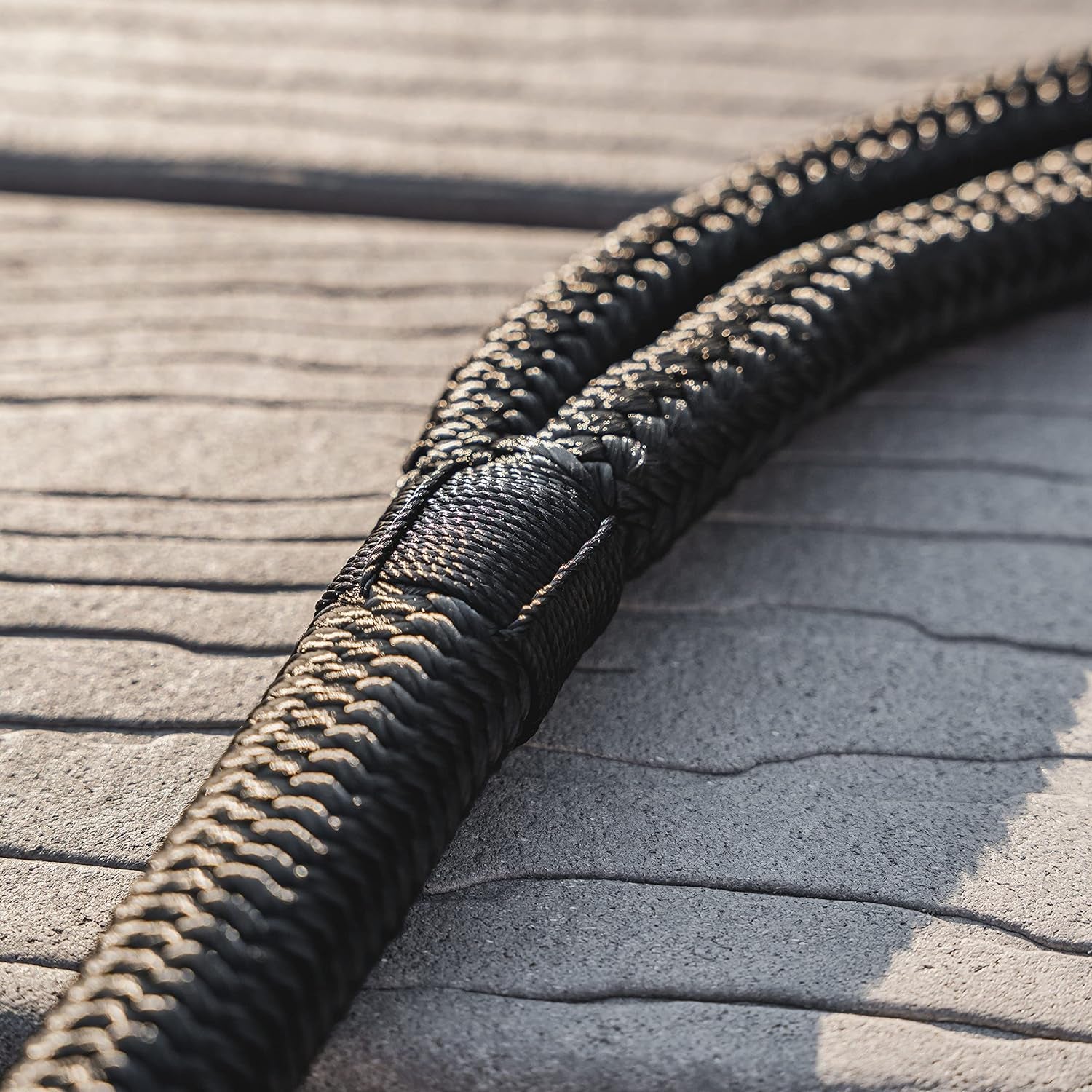 - Double Braided Nylon Dock Line - Boat Rope - Marine and Pontoon Accessories - Braided, Reinforced Boat Ropes and Ties for Docking - Stretch Resistant with 12” Spliced Loop for Mooring